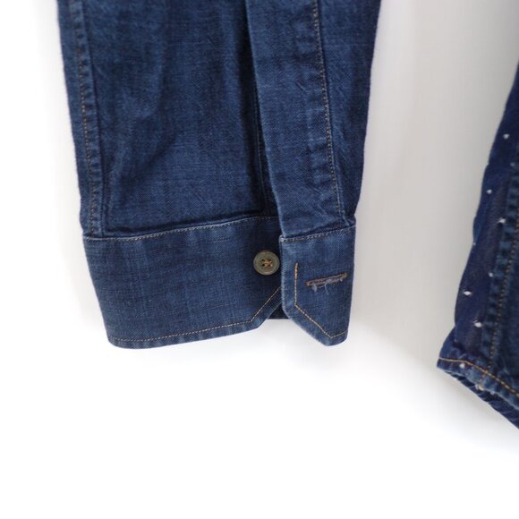Paul Smith Blue Denim Button Shirt Men's M (15.5/39) 100% Cotton Made in Italy. - Picture 6 of 10
